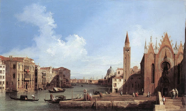 Каналетто  (Canaletto)   Grand Canal - from Santa Maria della Carità to the Bacino di San Marco