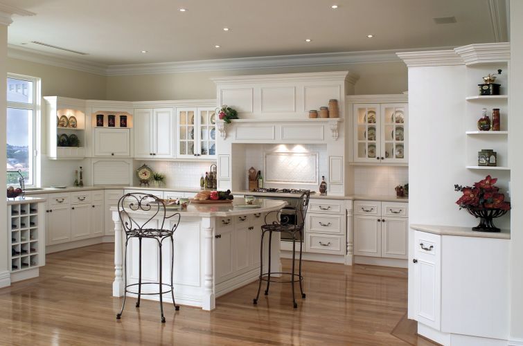 White Kitchens French Country