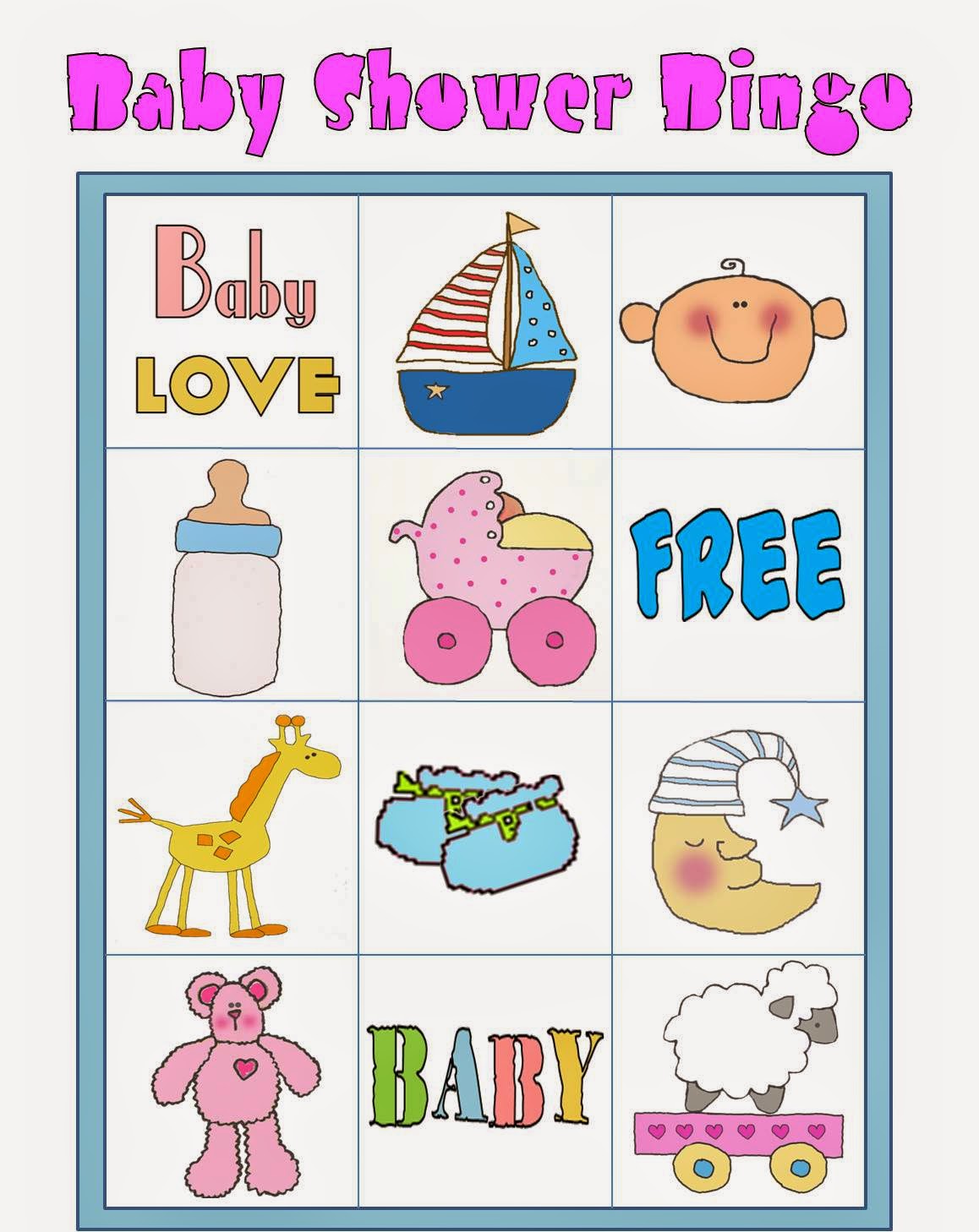 Bingo En Colores Para Baby Shower Para Imprimir Gratis Oh My Bebe