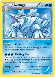 Avalugg Steam Siege Pokemon Card