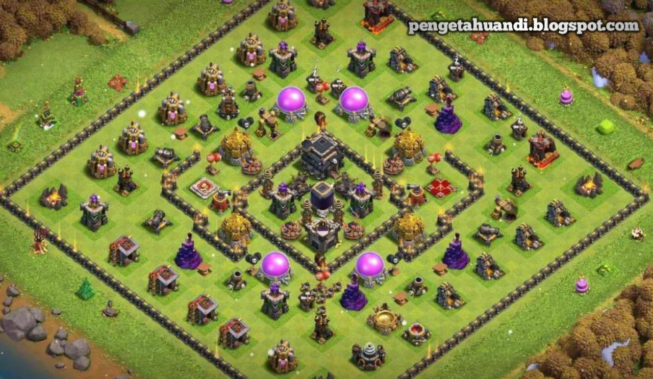 Base Farming COC TH 9 Terkuat Susah Ditembus