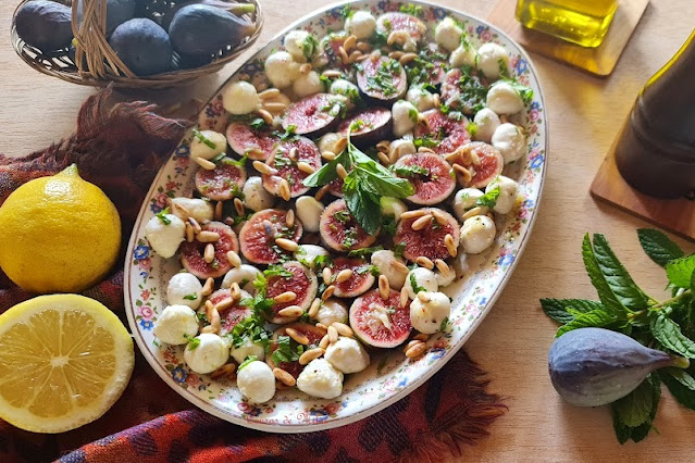 Ensalada de higos y mozzarella