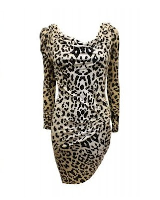 Ladies Alice by Temperley ruched leopard print Renaissance dress