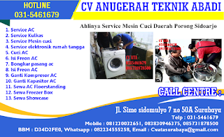 Ahlinya Service Mesin Cuci Daerah Porong Sidoarjo 