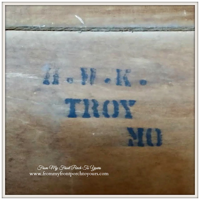 Vintage Pie Safe Marking-A.W.K. Troy MO-Treasure Hunt Thursday- From My Front Porch To Yours