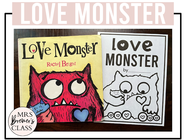 Love Monster book activities unit with literacy printables, reading companion activities, lesson ideas, and a craft for Kindergarten and First Grade