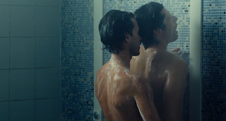 Romain Duris and Raphaël Personnaz naked shower gay scene 3