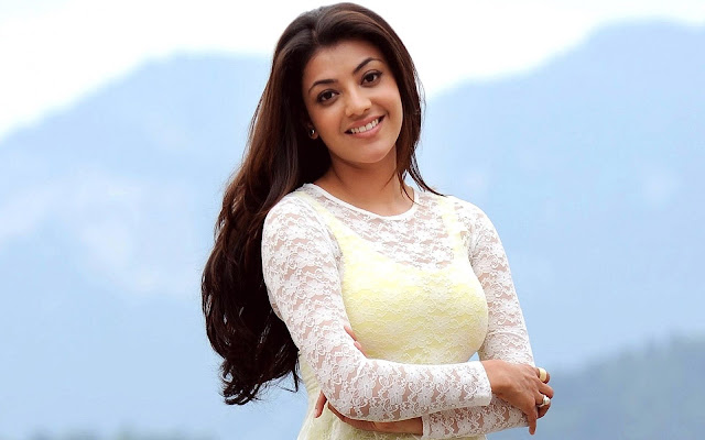 Kajal Agarwal Green Top With Face Closeup HD Wallpaper