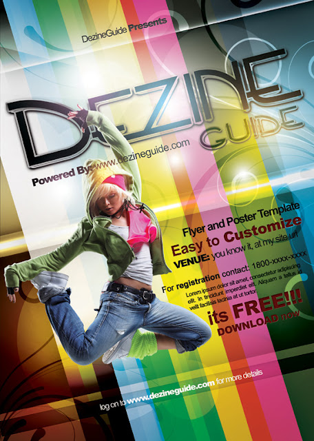 colorful party flyer psd templates