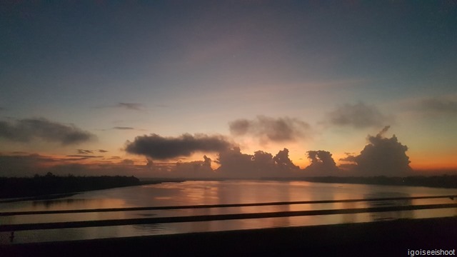 “Sun-rise” as seen on our way to My Son.