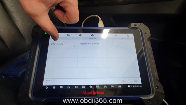 Autel IM608 BMW CAS4 CAS4+ key programming via OBD 5