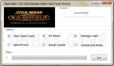 Star Wars The Old Republic Mmorpg Hack Hack Cheat Screen