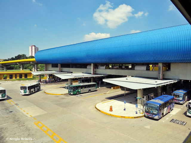 Vista ampla do Terminal Sacomã - Ipiranga - São Paulo