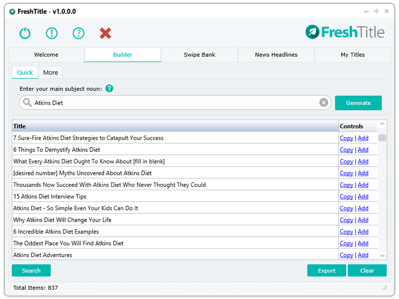  Fresh Title 1.0.0.6 Download Grátis