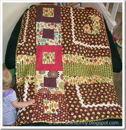 Owl baby quilt