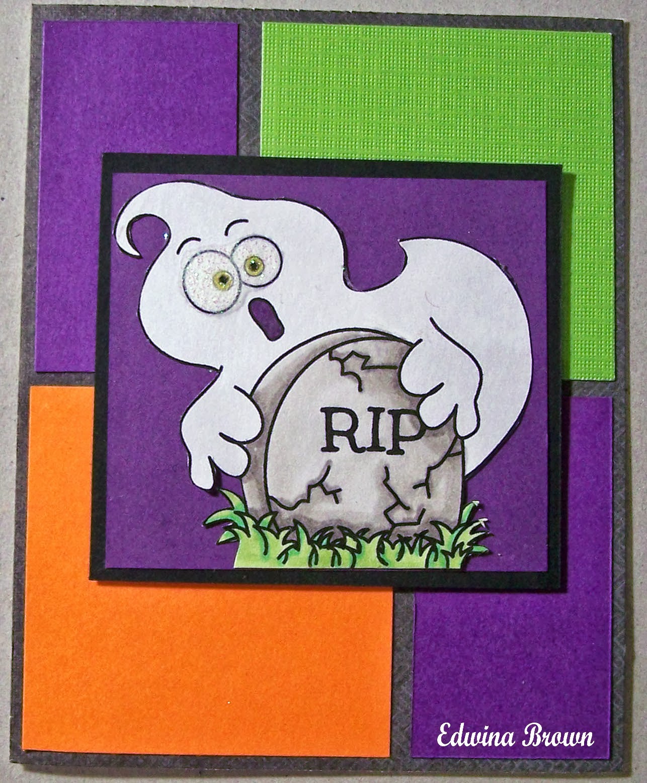 Edwina's Creations: Halloween Ghost card