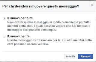 Messaggio Facebook