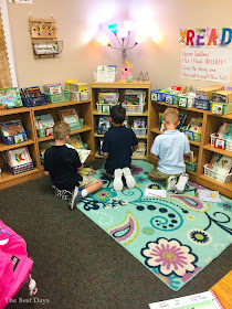 Students checking the library