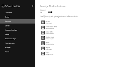 mengaktifkan bluetooth windows 8