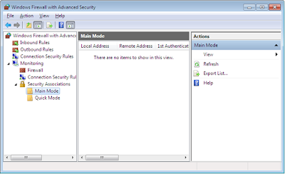 Windows Firewall with advanced Security