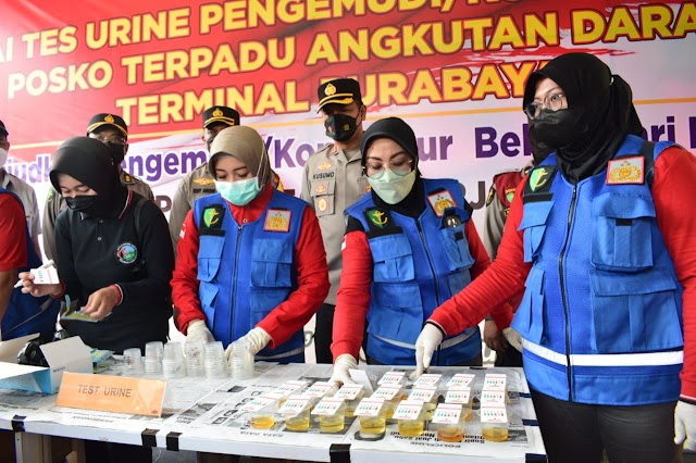 Arus Balik Lebaran, Pengemudi Bus Terminal Purabaya di Tes Urine