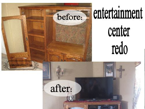 Entertainment center makeover