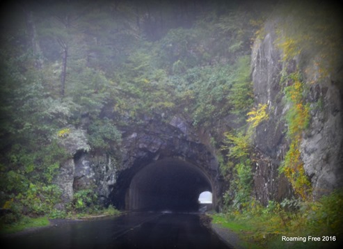 Rainy Tunnel Entrance