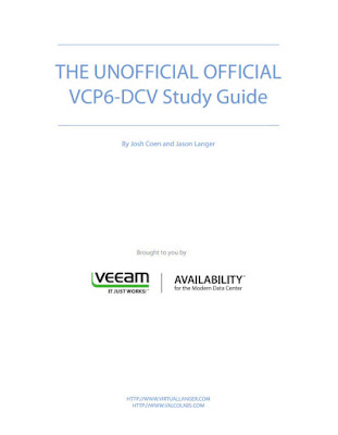 E-Book gratuito: Unofficial VMware VCP6-DCV Study Guide, pela VEEAM