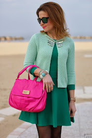 Jeweled cardigan, Marc by Marc Jacobs lil ukita bag, Giorgia and Johns, Fashion and Cookies, fashion blogger