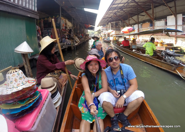 Ed and Lady in Damnoen Saduak Floating Market