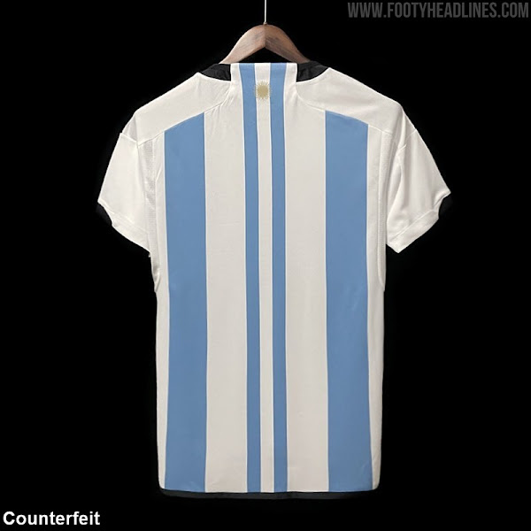 Argentina 2022 World Cup Home Kit Counterfeit - How to Identify the ...