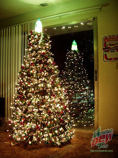 Heavily Decorated  Christmas Tree