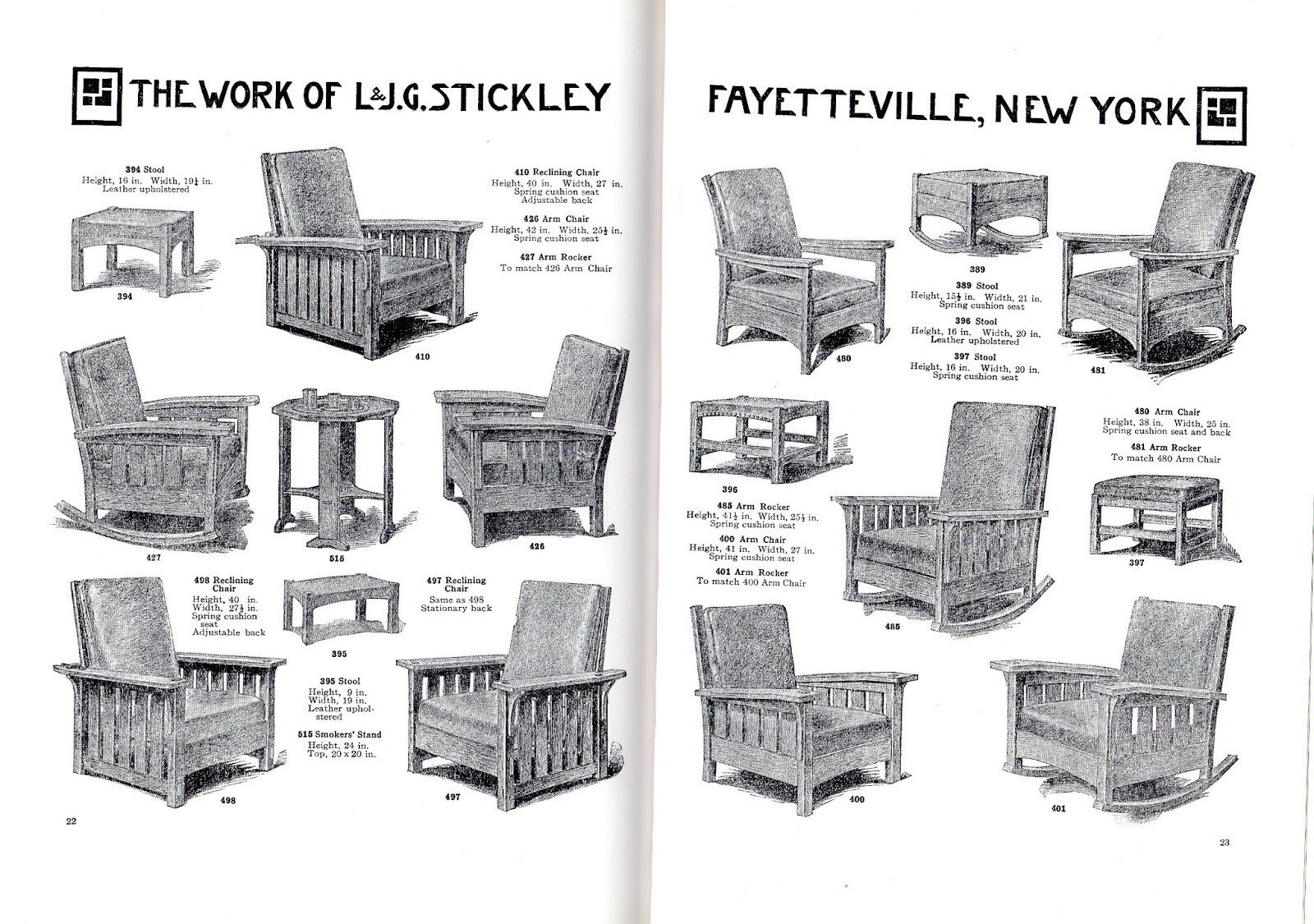 free stickley furniture plans