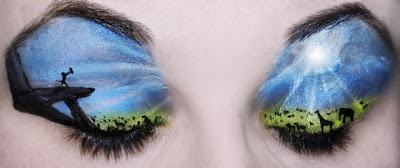 Painted Eye Makeup Seen On lolpicturegallery.blogspot.com