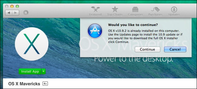 OS X Mavericks Install