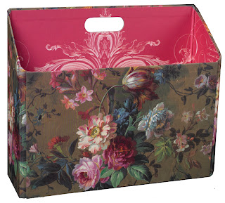 floral file folder holder