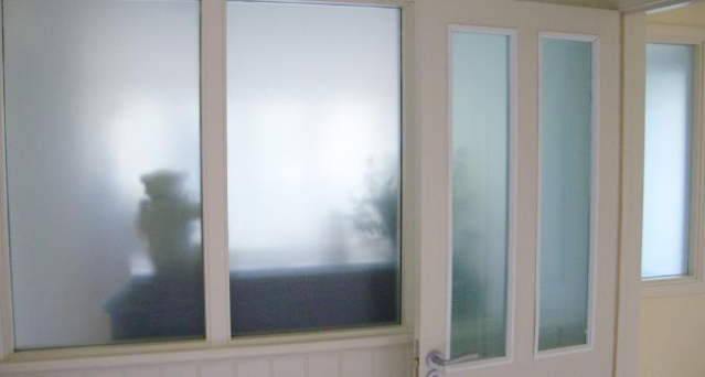 Home Library: Frosted Glass Film by Tinting Express