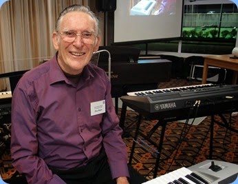 Roy Steen played his Korg Pa80 for us and gave a superb mini concert. Photo courtesy of Dennis Lyons.
