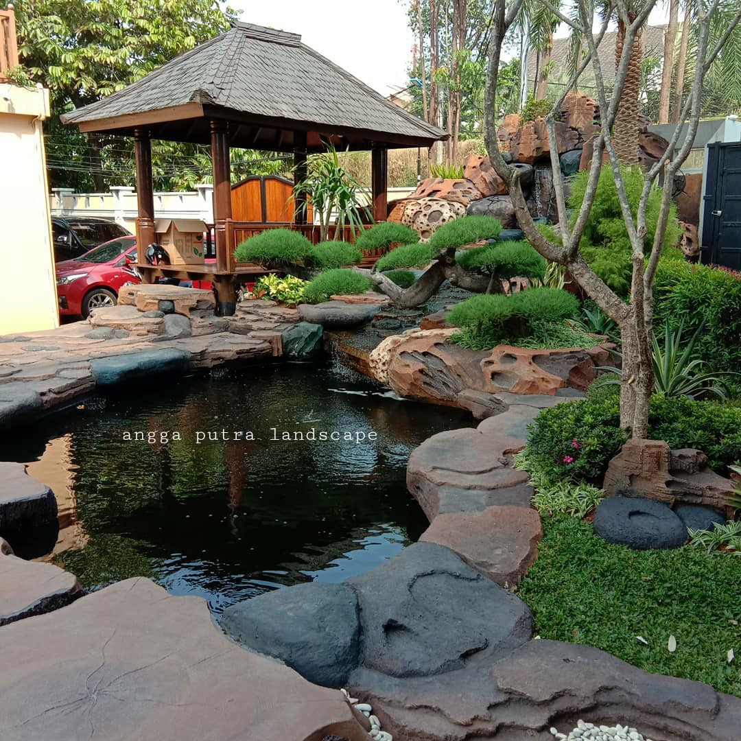 Jasa pembuatan kolam tebing | kolam ko,i | relief | air terjun semarang