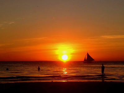 The stunning sunset of Boracay