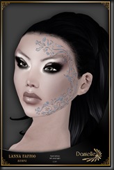 DANIELLE Lanna Face Tattoo Azure'