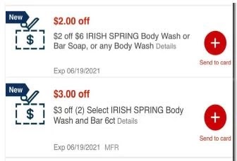 $2.00/$6.00 Irish Spring Body Wash or bar Soap 6 ct + CVS crt Coupon (Select CVS Couponers)