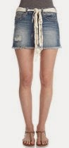 <br />WallFlower Juniors Denim Skirt