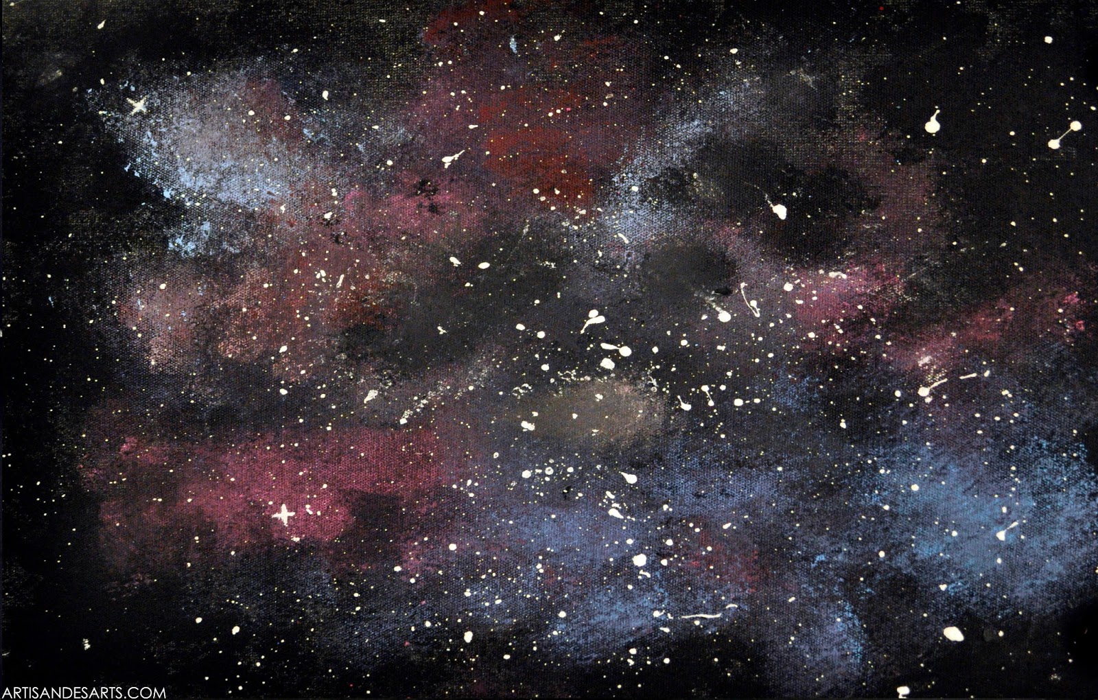 artisan des arts Outer space nebula galaxy  paintings 