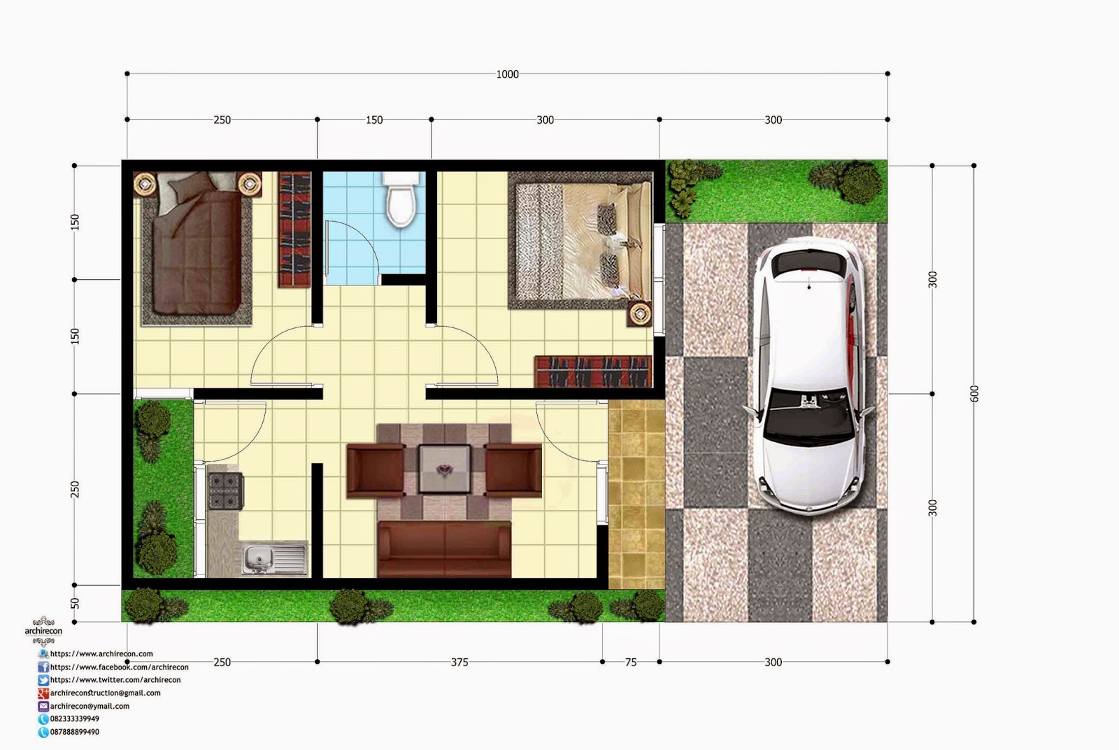 RUMAH MINIMALIS PERUMAHAN GREEN LAND MASANGAN 082333339949