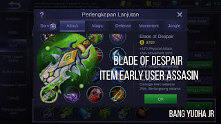 item yang sering dipakai pro player