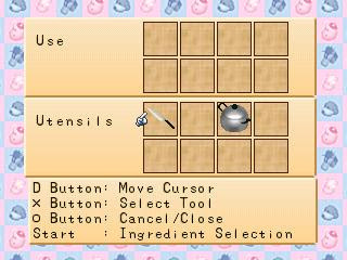 Harvest Moon Back to Nature cooking guide