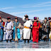 Setahun sekali, warga Mongolia dari beraneka provinsi, suku dan kepercayaan berkumpul di atas es Danau Khvsgl 