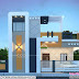 Single floor 1350 sq. ft. modern home design