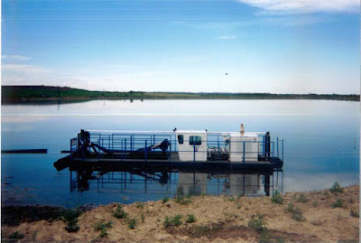 a VMI Dredge Working the Waterways in Edmonton, AB, Canada